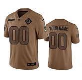 Men's Indianapolis Colts Active Player Custom 2023 Brown Salute To Service Limited Football Stitched Jersey,baseball caps,new era cap wholesale,wholesale hats
